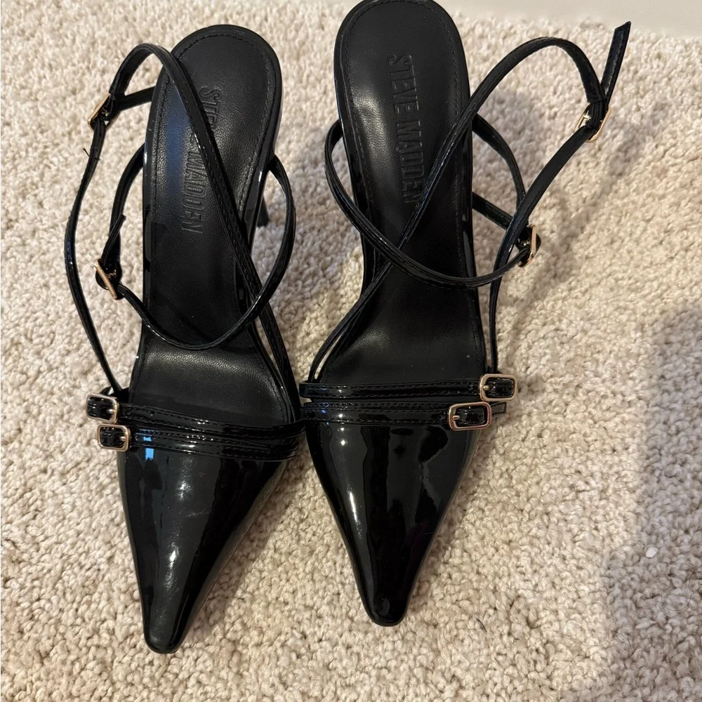Steve Madden DEAGAN BLACK PATENT